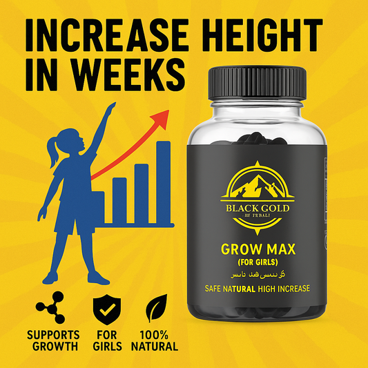 Grow Max Gummies Increase Height naturally for girls 60 Gummies 30 days